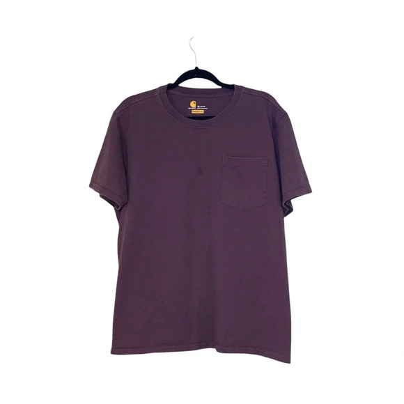 Carhartt Original Fit 100% Cotton Chocolate Brown Boxy Tee Xlarge Women’s - Picture 1 of 11